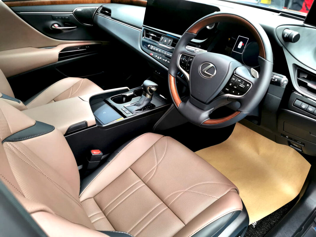 The Lexus ES300h's protected, high-gloss finish.