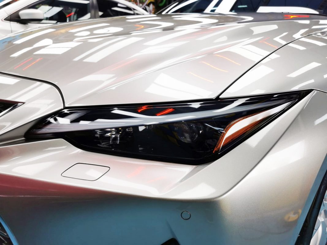 The IS300's coated paintwork showing clean reflections.