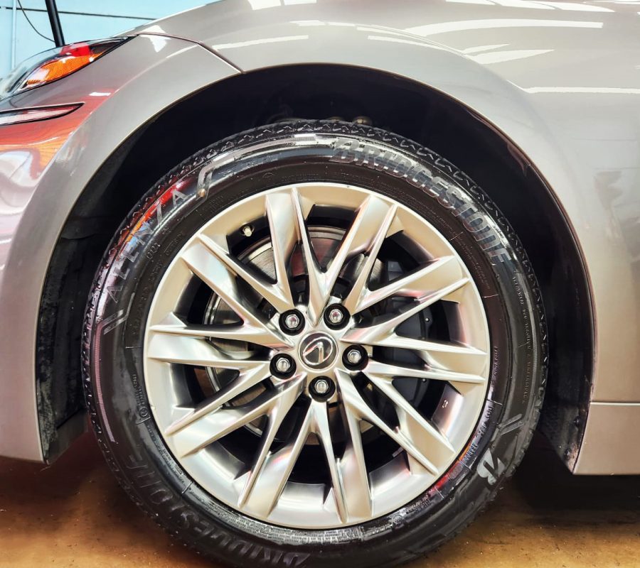The Lexus LS350, finished and ready for collection.