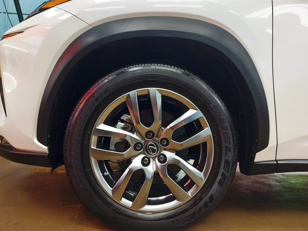 The Lexus NX200t, finished and ready for collection.