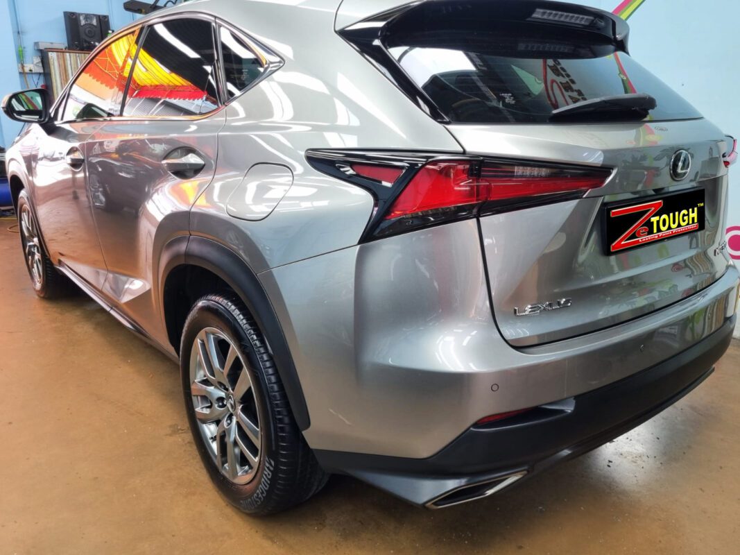 Front three-quarter view of the NX300 after coating.