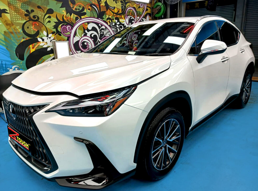 Lexus NX350h, glossy after its ZeTough Ceramic coating.