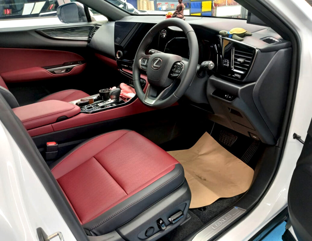 The Lexus NX350h's protected, high-gloss finish.