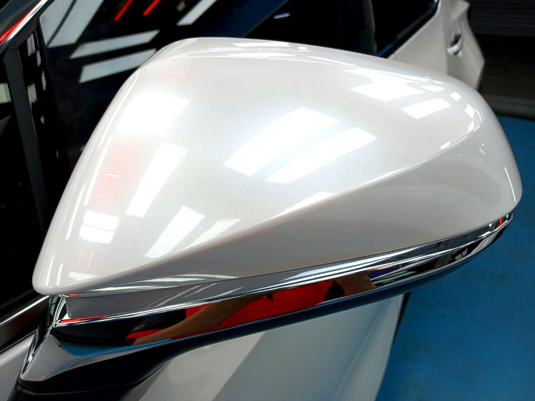 Detailed exterior of the Lexus NX350h.