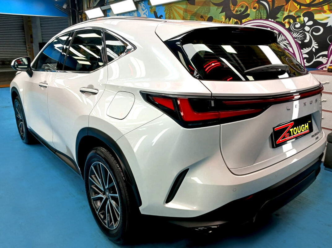 The Lexus NX350h after its ZeTough coating.