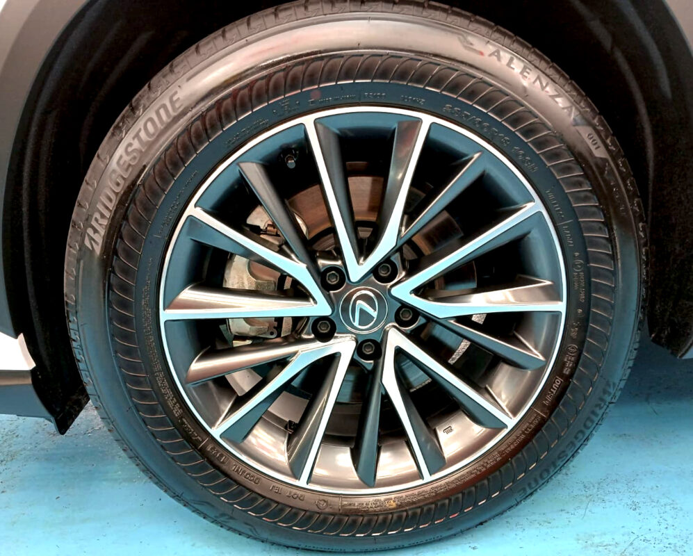The Lexus NX350h with its fresh, coated finish.
