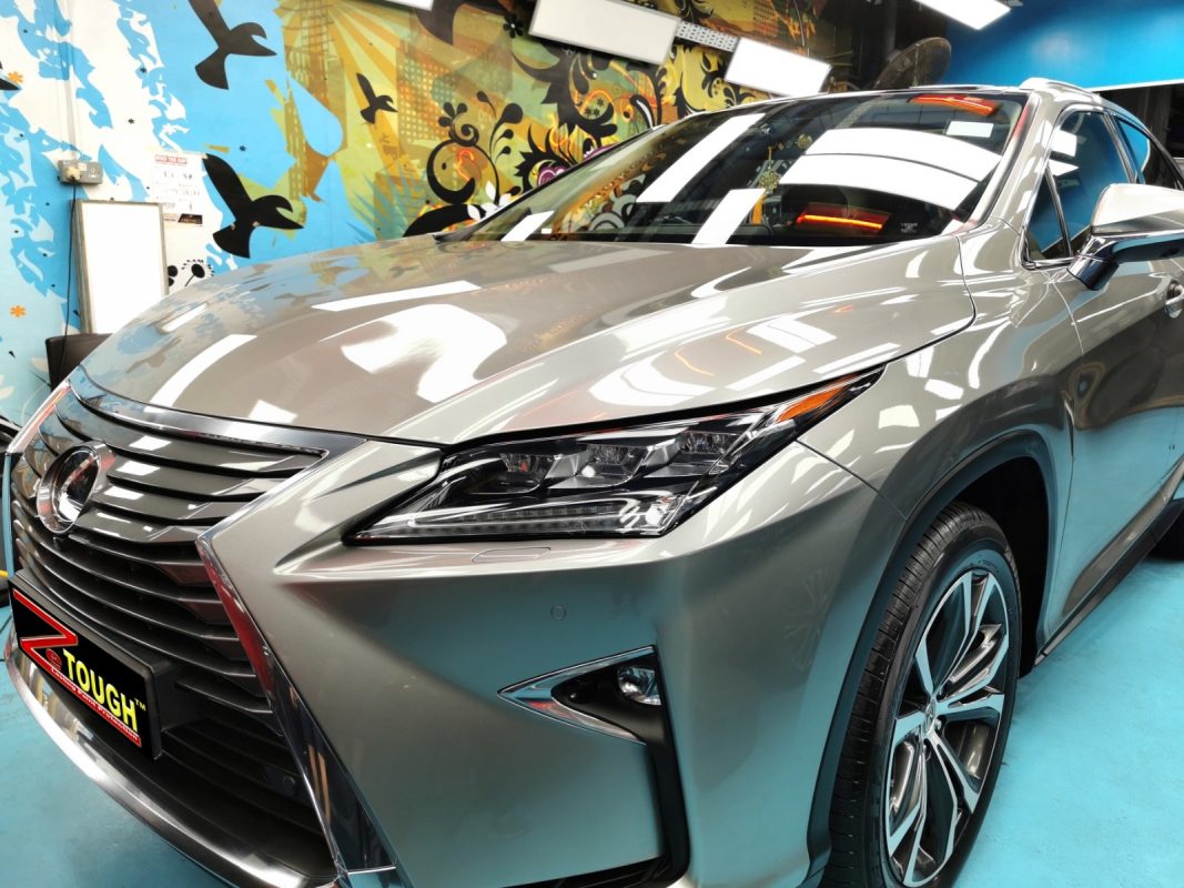 The Lexus RX200 from a side angle after the ceramic coating.