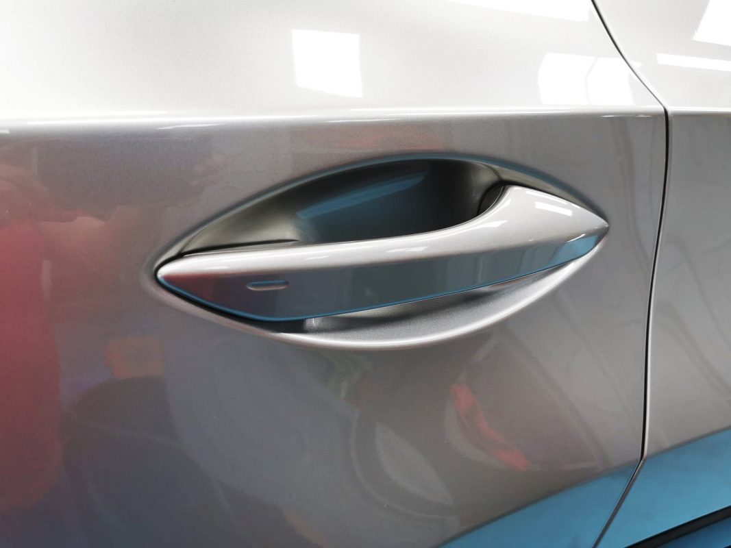 Front three-quarter view of the Lexus RX200T after coating.