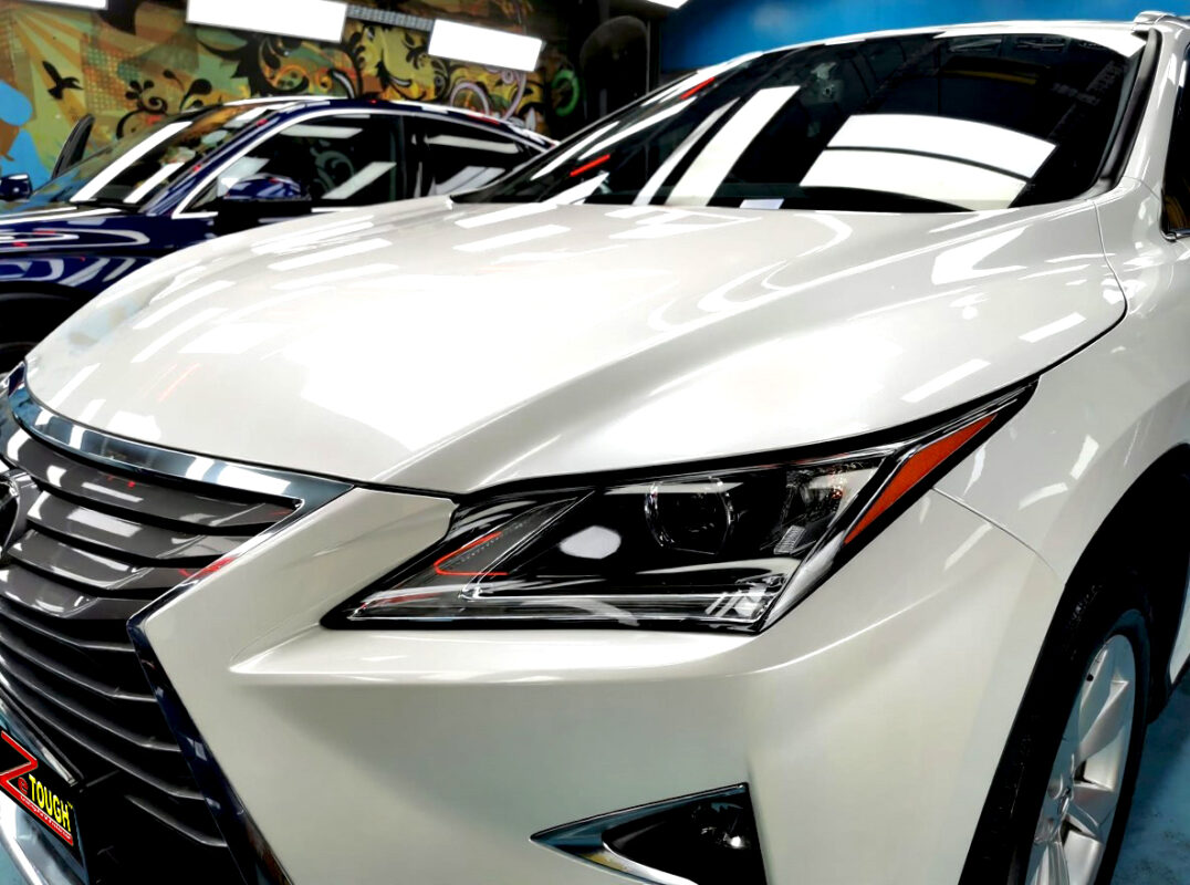 Side angle of the Lexus RX200t after the ceramic coating.
