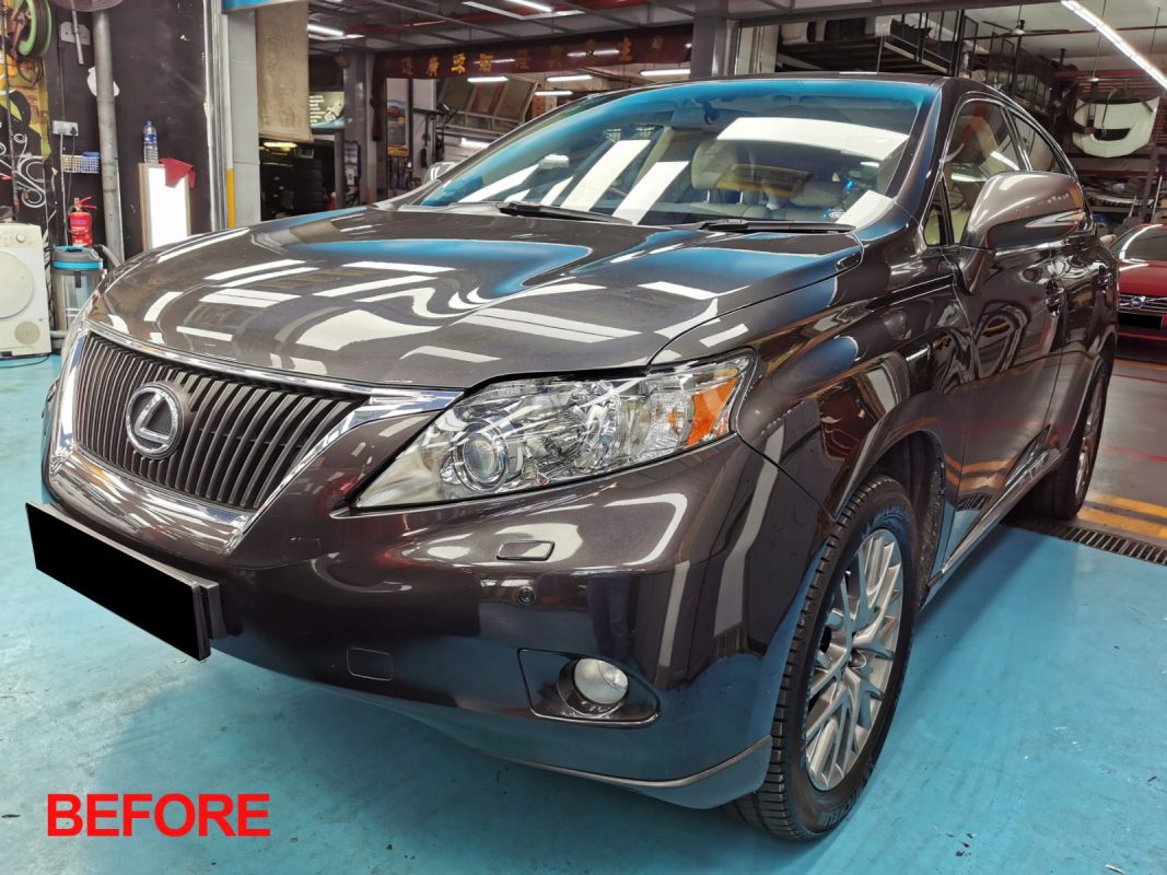 The Lexus RX350 after the full respray.