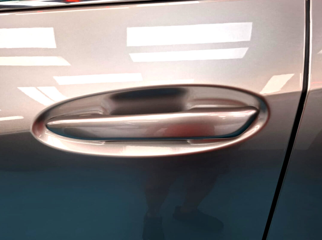 The Lexus UX250h's protected, high-gloss finish.