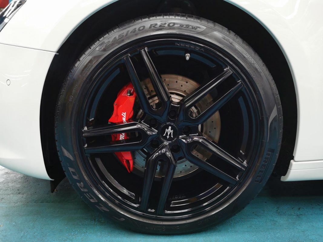 The finished Maserati Ghibli ready for collection.