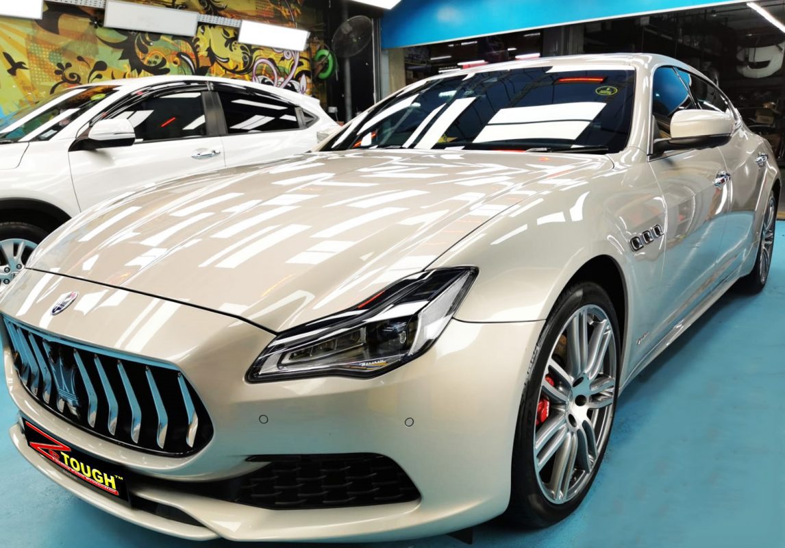 Maserati Quattroporte GranLusso, sealed with ZeTough Ceramic at Revol Carz.
