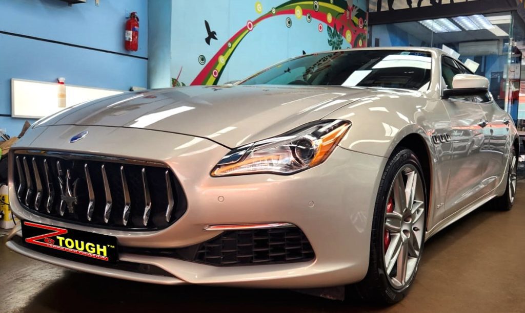 Maserati Quattroporte, sealed with ZeTough Ceramic at Revol Carz.
