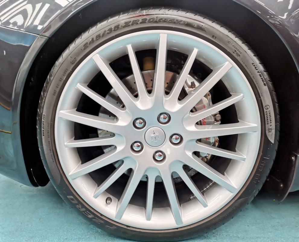 The Maserati Quattroporte, finished and ready for collection.