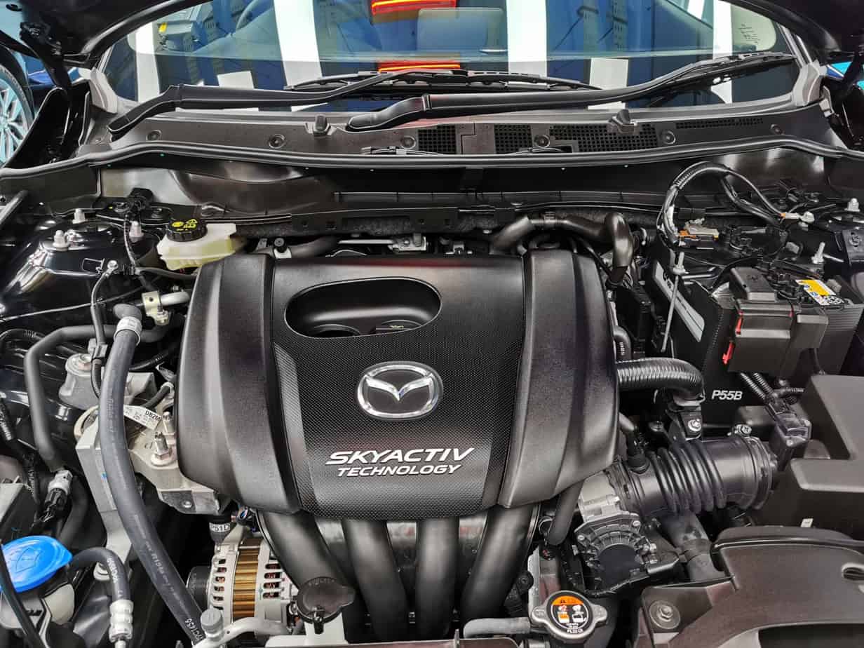Detail of the Mazda 2's bodywork sealed with ZeTough Ceramic.