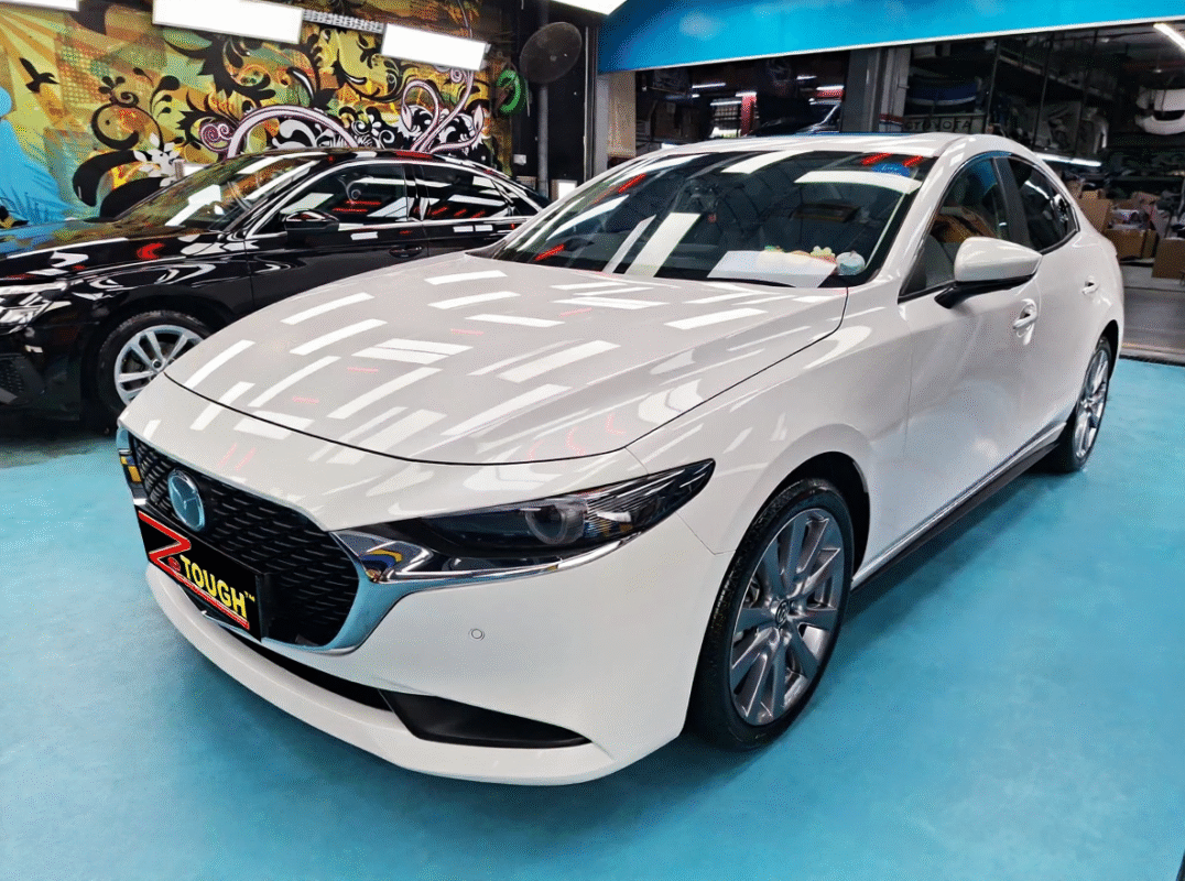 Mazda 3, sealed with ZeTough Ceramic at Revol Carz.