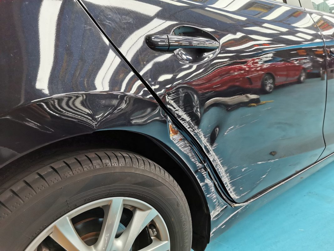 The Mazda 3 from a side angle after the ceramic coating.