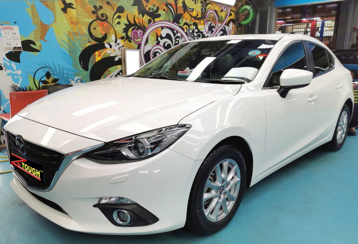 Mazda 3, sealed with ZeTough Ceramic at Revol Carz.