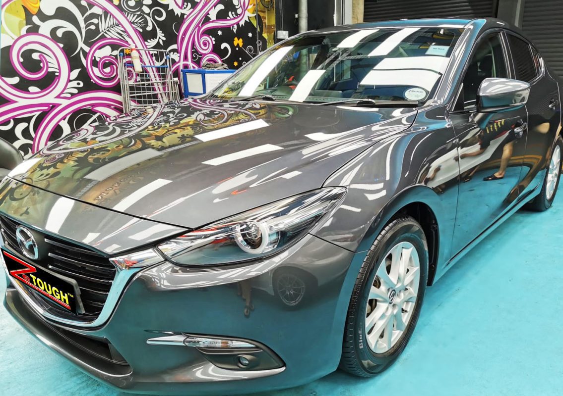 Mazda 3, sealed with ZeTough Ceramic at Revol Carz.