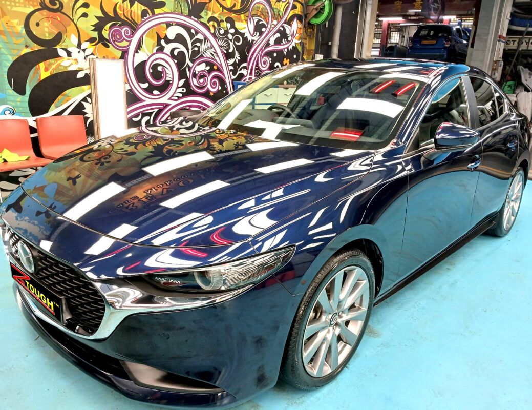 Mazda 3, sealed with ZeTough Ceramic at Revol Carz.