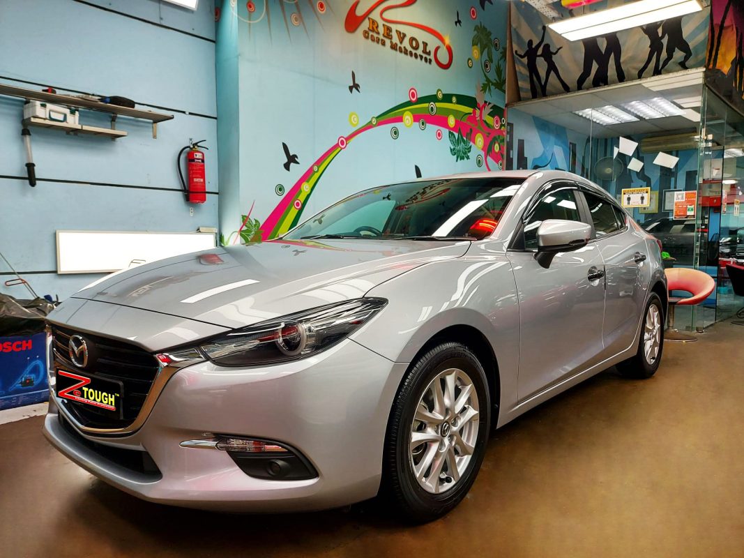 Mazda 3, sealed with ZeTough Ceramic at Revol Carz.