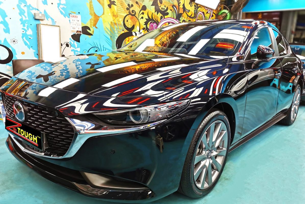 Mazda 3, sealed with ZeTough Ceramic at Revol Carz.