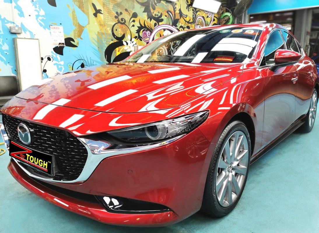 Mazda 3, sealed with ZeTough Ceramic at Revol Carz.