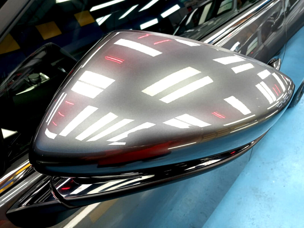 Detailed exterior of the Mazda 3.