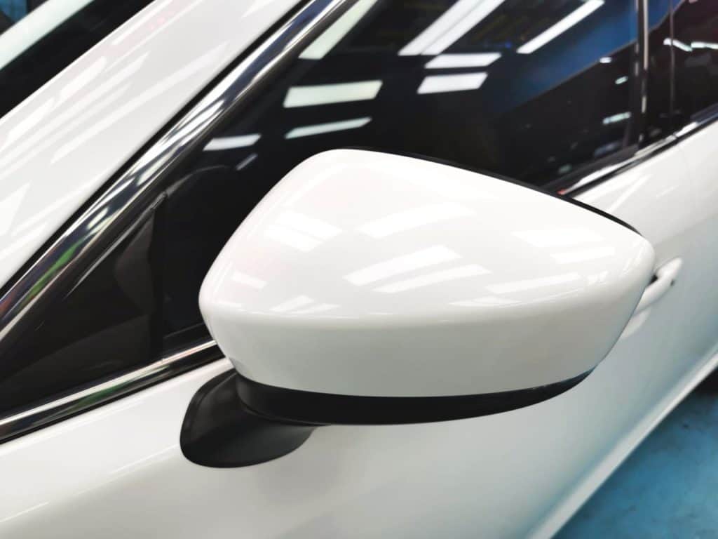 Side panel of the Mazda 6 with the ceramic finish locked in.