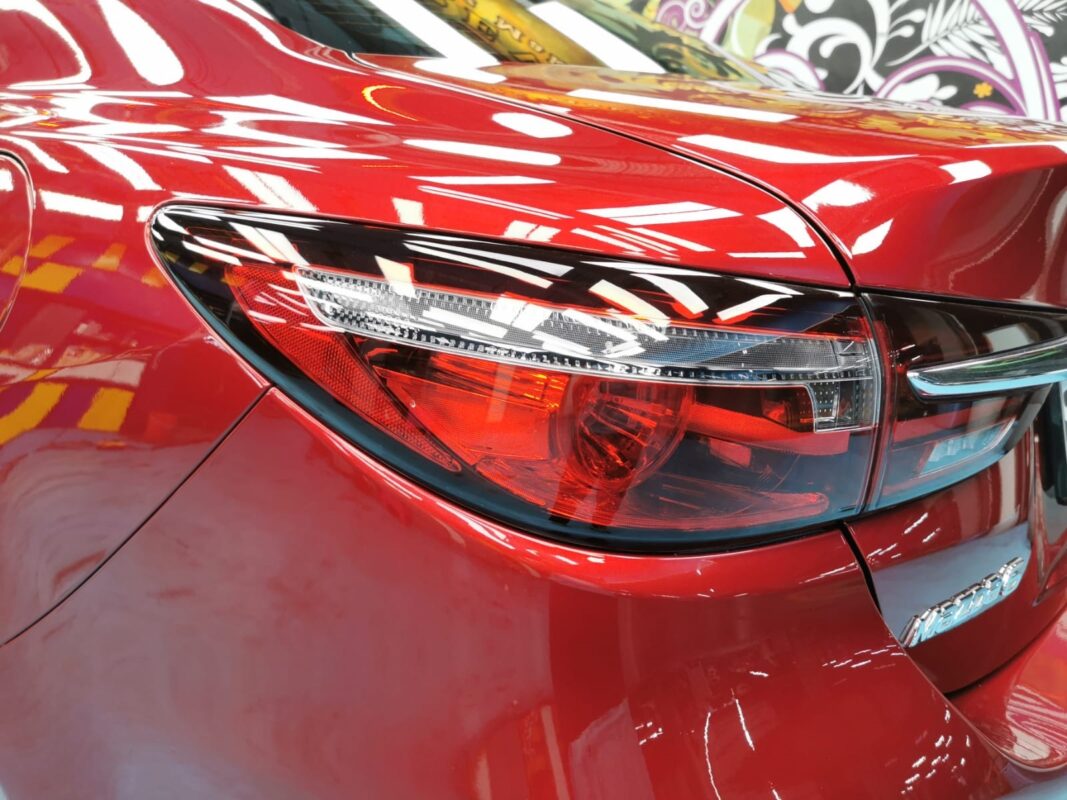 After: the Mazda 6 after a full respray and ZeTough Ceramic coating at Revol Carz.