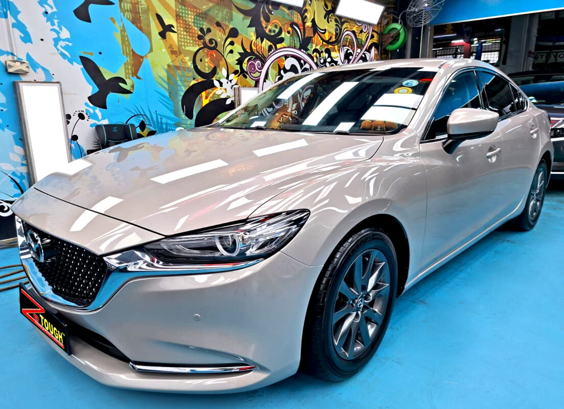 Mazda 6, glossy after its ZeTough Ceramic coating.