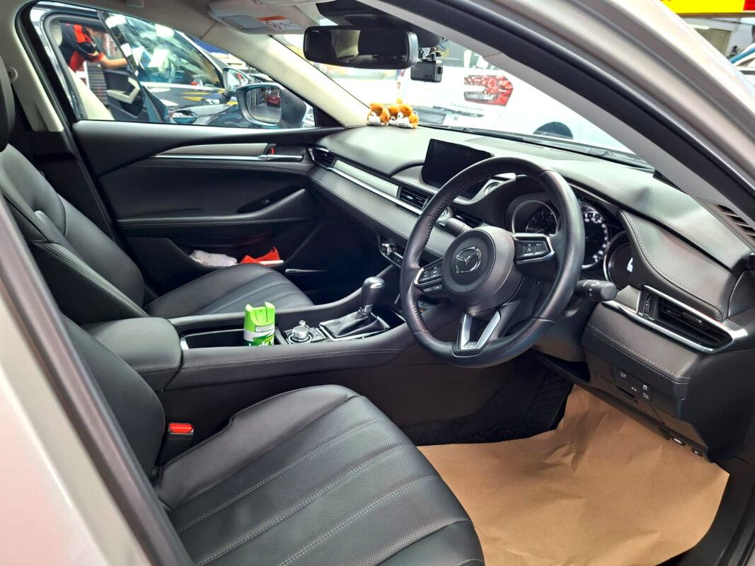 The Mazda 6's protected, high-gloss finish.