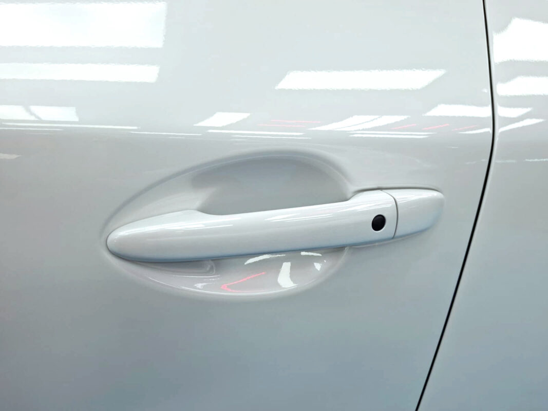 Front three-quarter view of the Mazda CX-5 after coating.