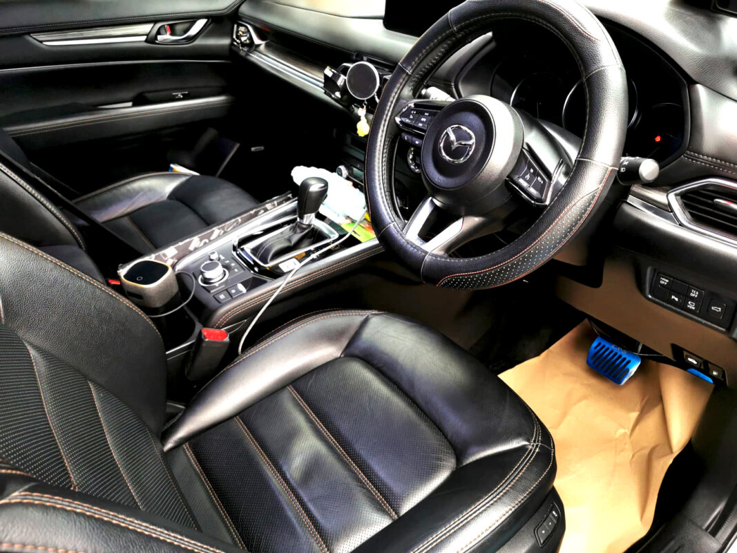 The Mazda CX-5's protected, high-gloss finish.