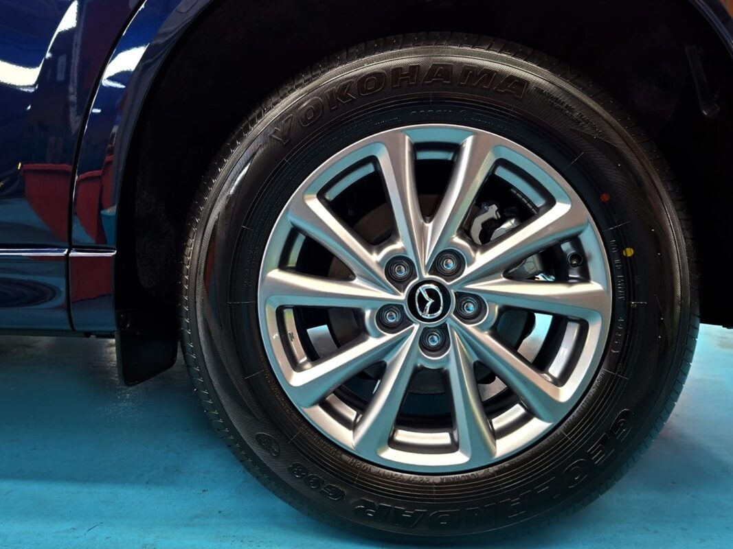 The Mazda CX-5 with its fresh, coated finish.