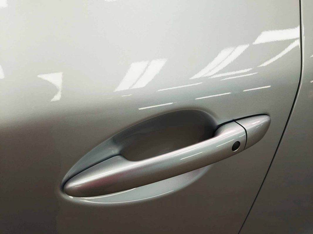 Front three-quarter view of the Mazda CX-5 after coating.