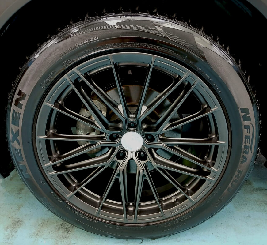 Rear quarter of the Mazda CX-9, glossy and protected.