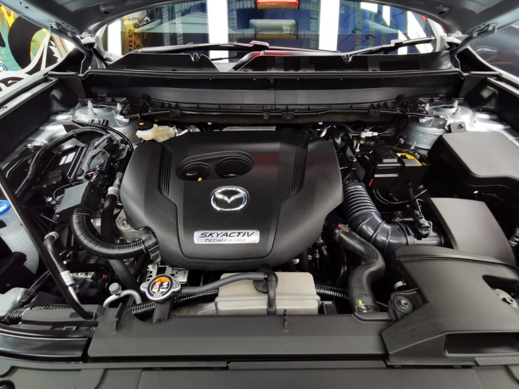 Detail of the Mazda CX-9's bodywork sealed with ZeTough Titanium.