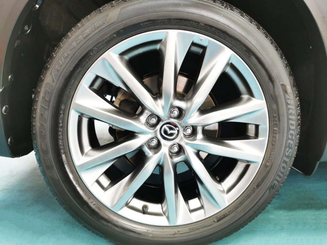 The Mazda CX-9, finished and ready for collection.