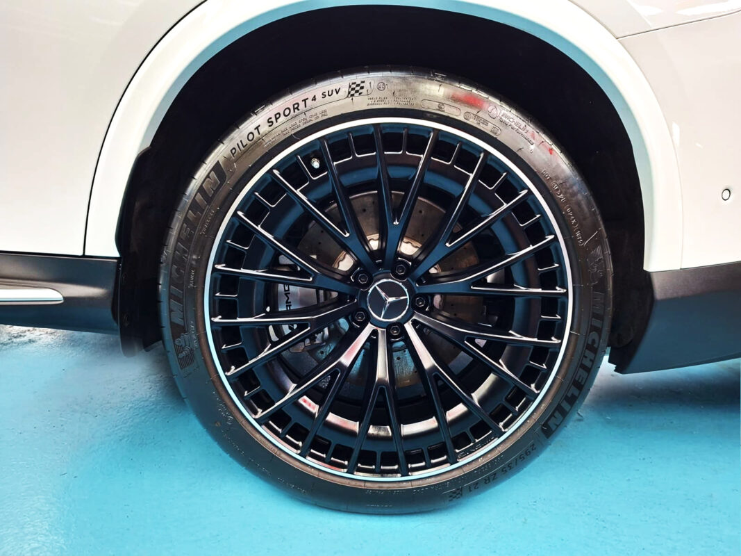 The Mercedes-AMG GLC 43 with its fresh, coated finish.