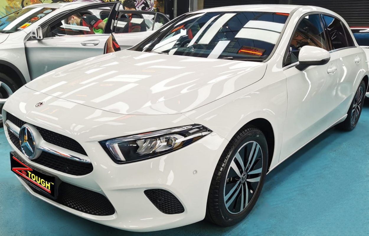 Mercedes-Benz A180, sealed with ZeTough Ceramic at Revol Carz.