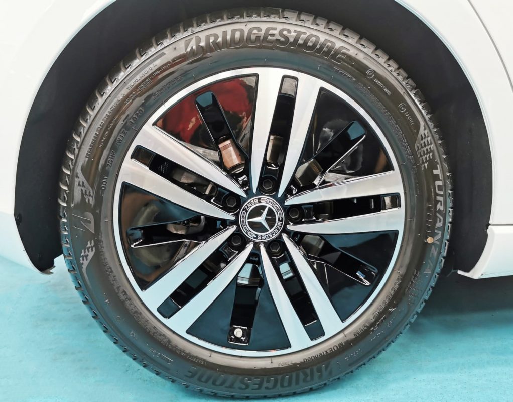 The Mercedes-Benz A180, finished and ready for collection.