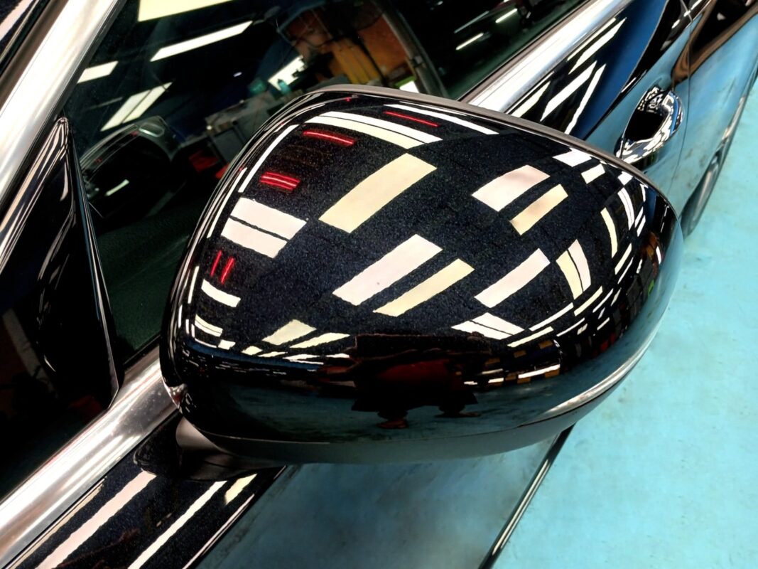 Before: the Mercedes-Benz A180 at arrival, paintwork marked and worn.