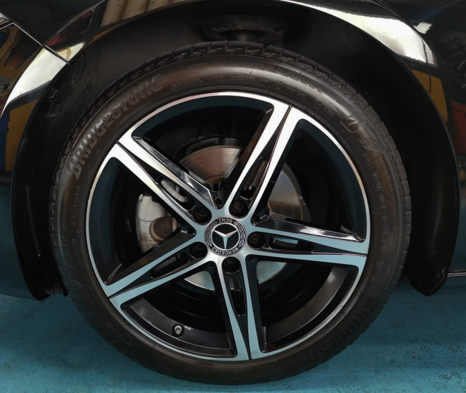 The Mercedes-Benz A180, finished and ready for collection.