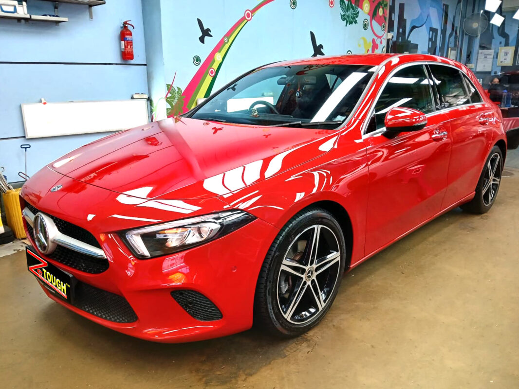 Mercedes-Benz A200, sealed with ZeTough Ceramic at Revol Carz.