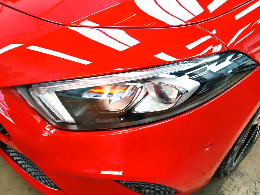 The A200's coated paintwork showing clean reflections.