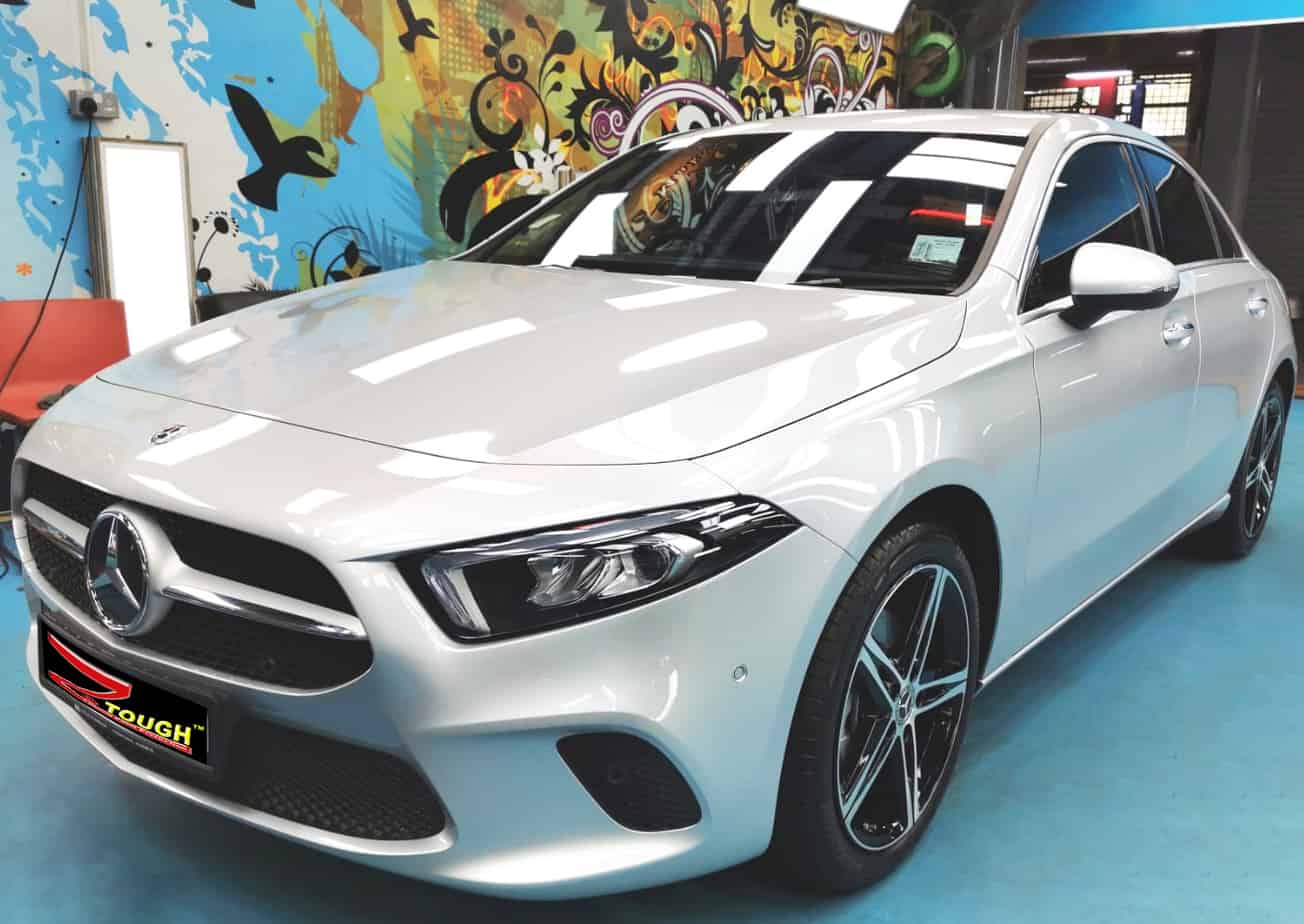 Mercedes-Benz A200, sealed with ZeTough Ceramic at Revol Carz.