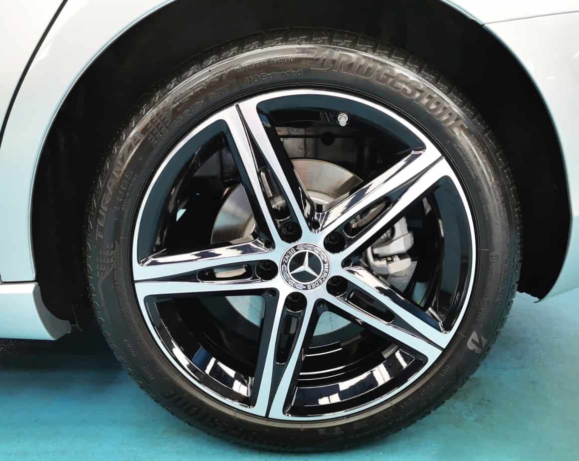 The Mercedes-Benz A200, finished and ready for collection.