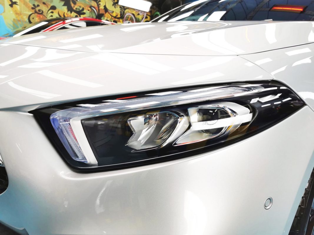 The A200's coated paintwork showing clean reflections.